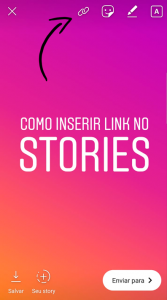 Como colocar link no Stories do Instagram 1