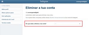 como excluir a conta de instagram 3